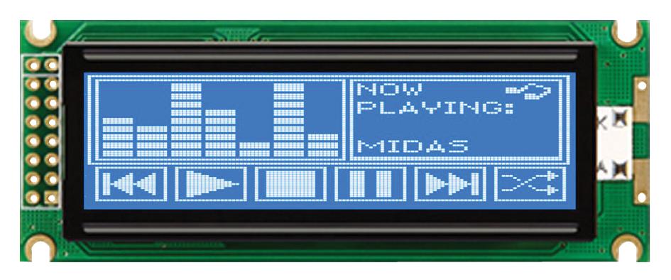 MC144032D6WC-BNMLW LCD, 144X32 NEG STN, W B/L, CHINESE MIDAS