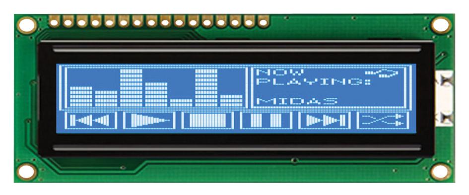 MC144032B6WC-BNMLW LCD, 144X32 NEG STN, W B/L, CHINESE MIDAS