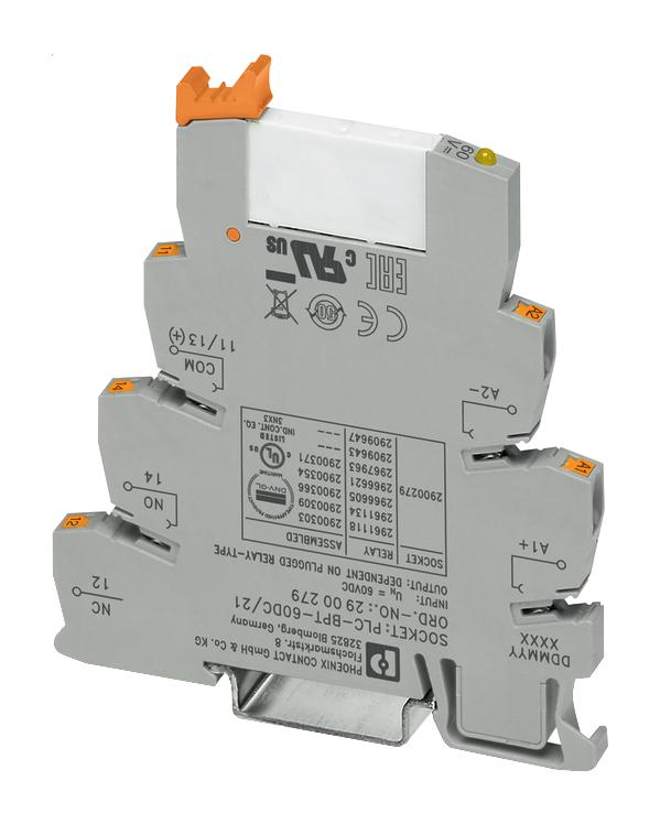 PLC-OPT- 60DC/ 21AU RELAY, SPDT, 36VAC, 30VDC, 0.05A PHOENIX CONTACT