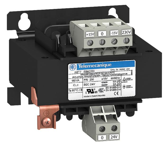 ABT7ESM010B TRANSFORMER, 100VA, 1 X 24V SCHNEIDER ELECTRIC
