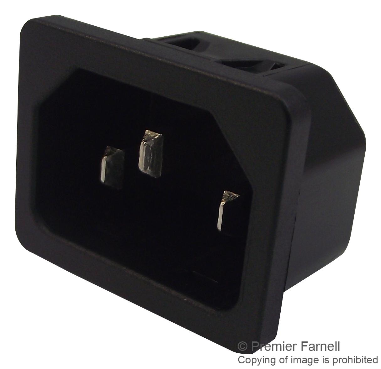 6100.4310 INLET, IEC, C14, 6100, 10A SCHURTER