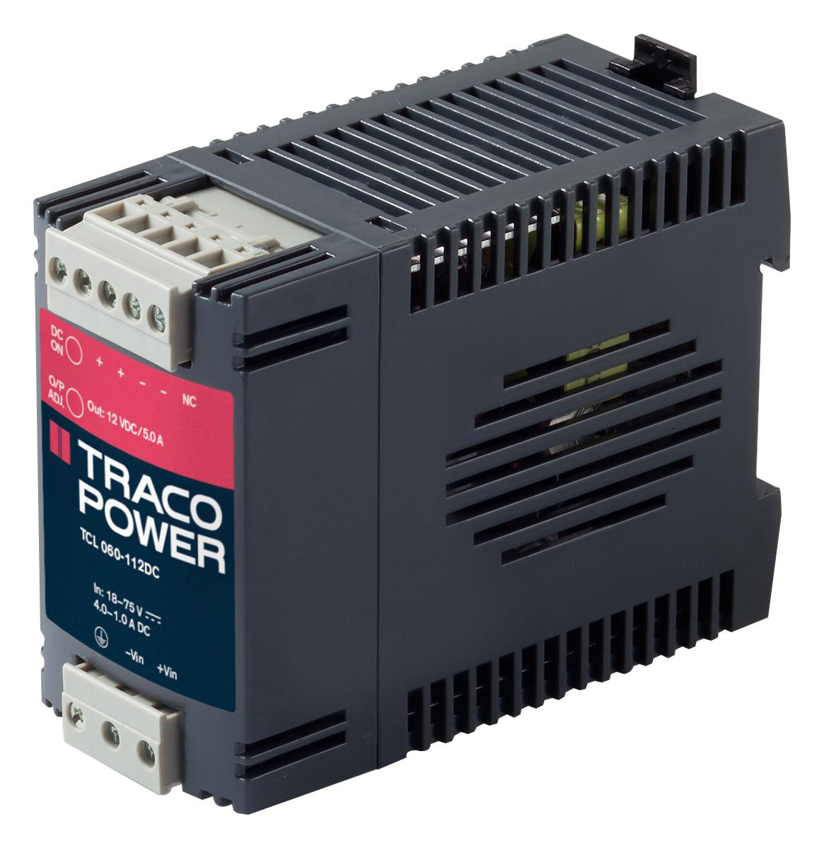 TCL 060-112DC CONVERTER, DC-DC, 12V, 60W TRACO POWER