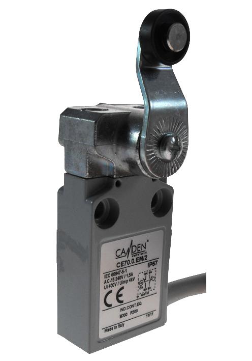 CE70.0.EM/2 LIMIT SWITCH, ROLLER, NYLON, CABLE CAMDENBOSS