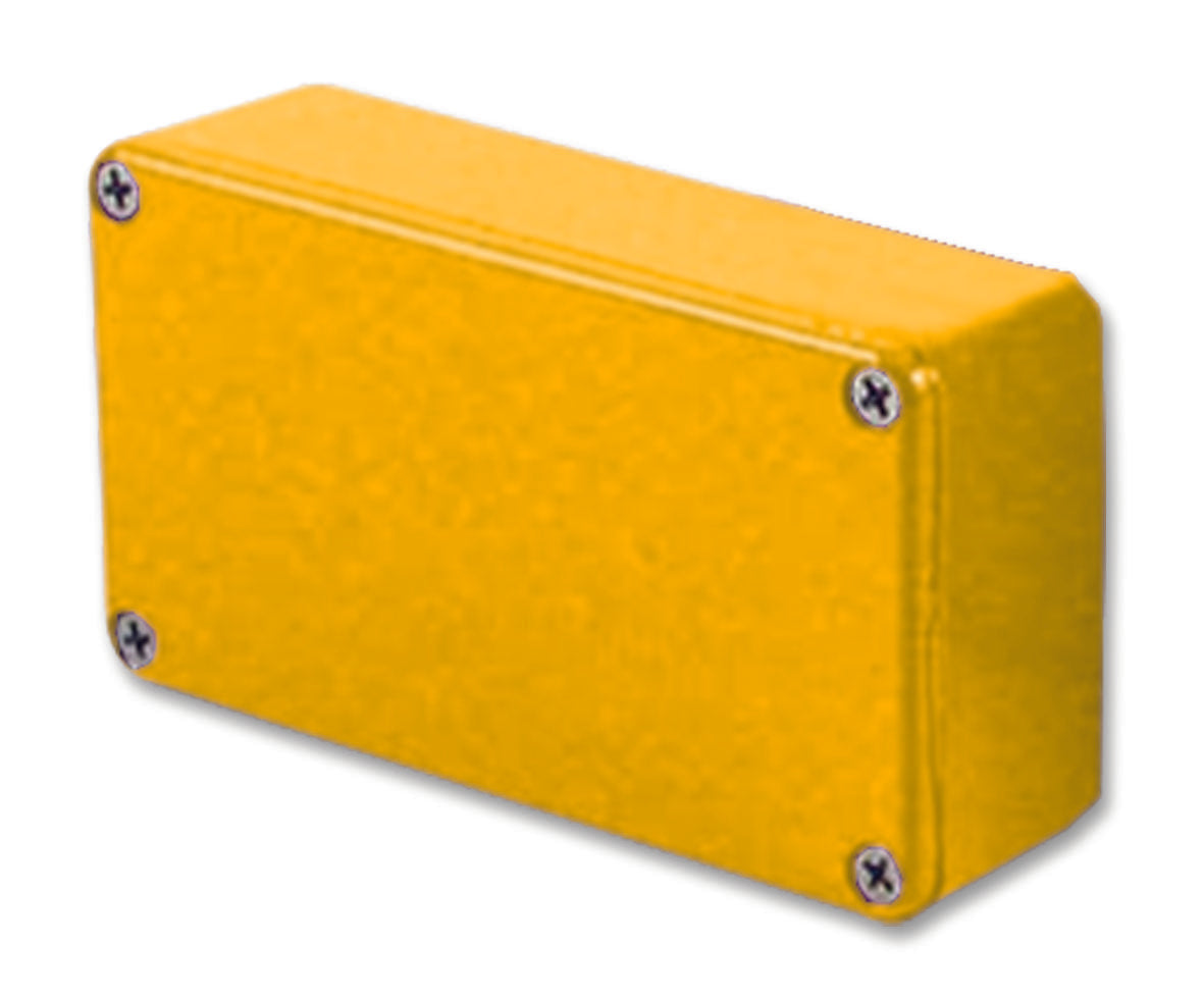 1590BYL ENCLOSURE, 112X60X31, YELLOW HAMMOND