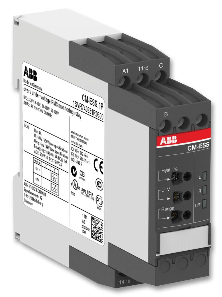 1SVR730830R0300 RELAY, VOLTAGE SENSING, SPDT, 240V ABB