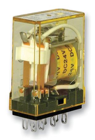 RY2S-UD-DC24V RELAY, DPDT, 240VAC, 30VDC, 3A IDEC