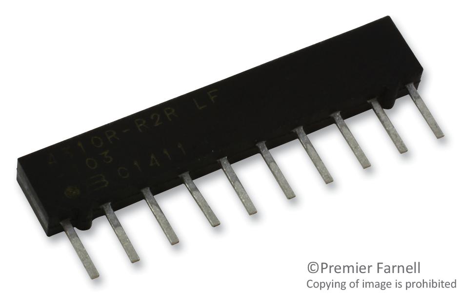 4310R-R2R-103LF RESISTOR, LADDER N/W 10, 10KOHM, 2%, SIP BOURNS