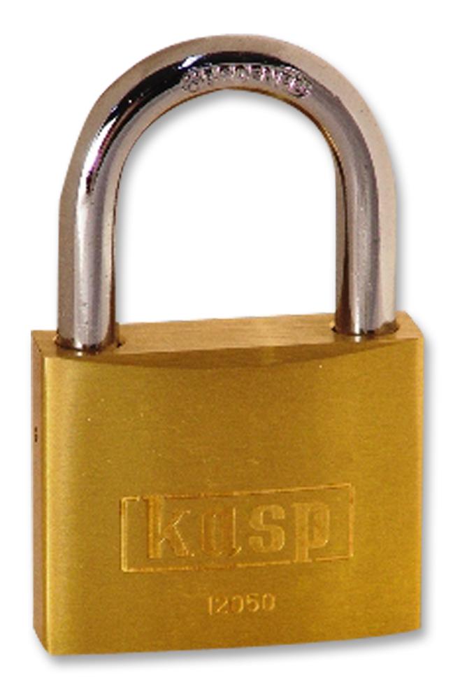 K12050 PADLOCK, BRASS, 50MM KASP SECURITY