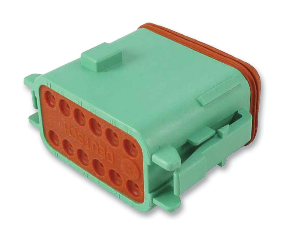 DT06-12SC-CE06 PLUG, DT, GREEN, C KEY, 12WAY DEUTSCH - TE CONNECTIVITY