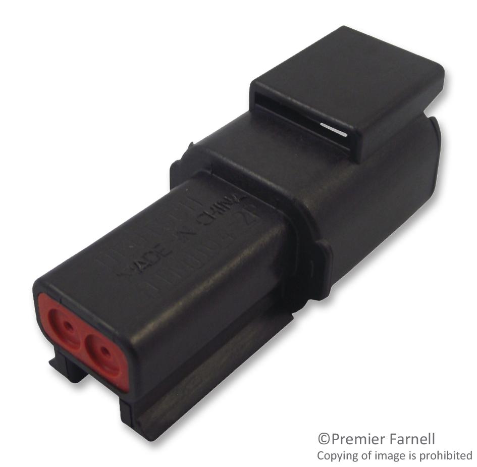 DTMH04-2PD AUTOMOTIVE HOUSING, RCPT, 2POS, 7.5A DEUTSCH - TE CONNECTIVITY