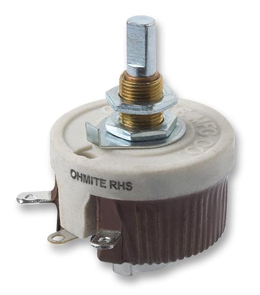 RHS25RE RHEOSTAT, WIREWOUND, 25OHM, 25W OHMITE