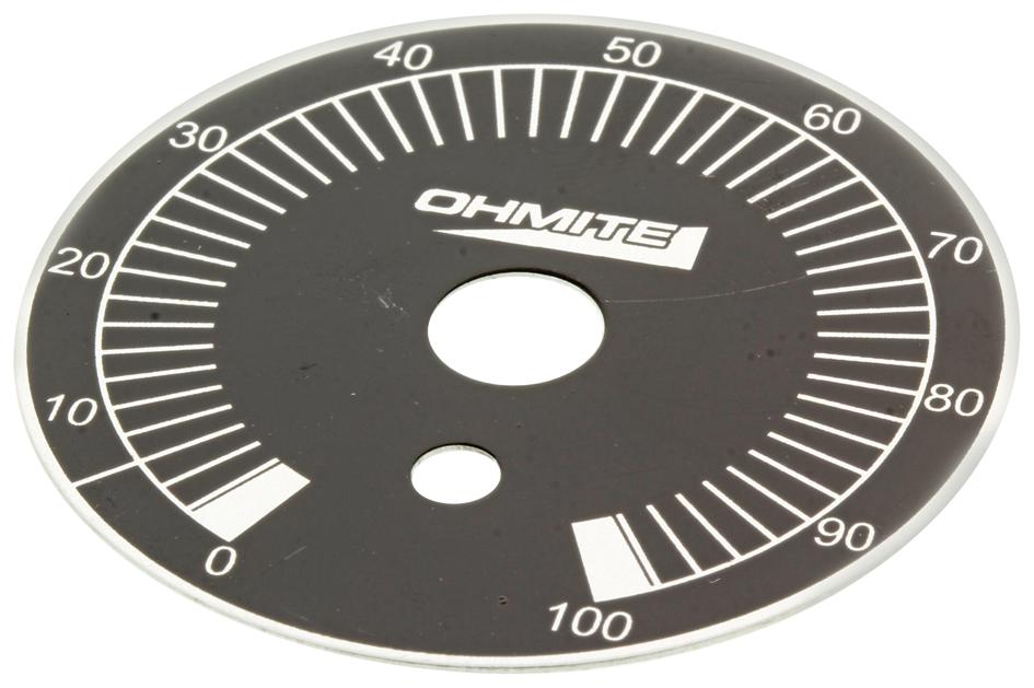 5000E PLATE, DIAL, ALUMINUM, BLACK OHMITE