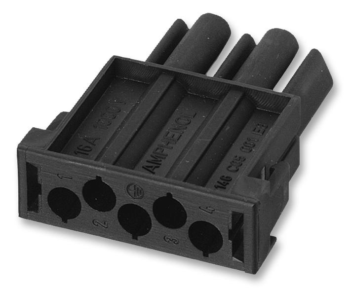 C146 C05 801 E8 MODULE, FEMALE, 1000V, 5 WAY AMPHENOL SINE/TUCHEL