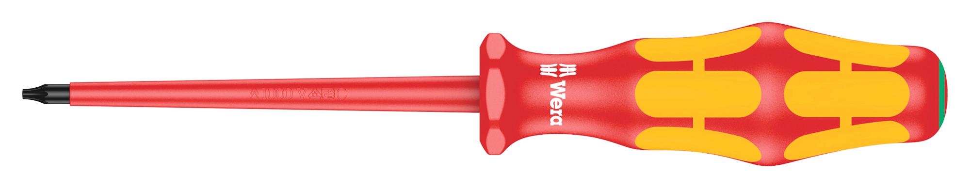 167I 3K TX 6 X 80 MM SCREWDRIVER, VDE, INSULATED, TX6 WERA