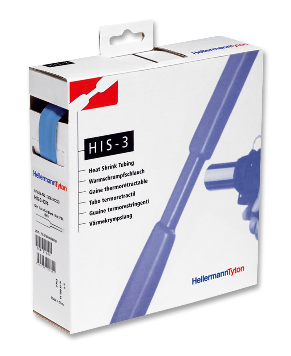 308-32406 HEAT SHRINK, BLUE, 24MM, 3M HELLERMANNTYTON