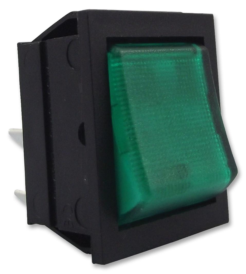 C1353AANAC SWITCH, ROCKER, DPST, HI INRUSH, GRN ARCOLECTRIC (BULGIN LIMITED)