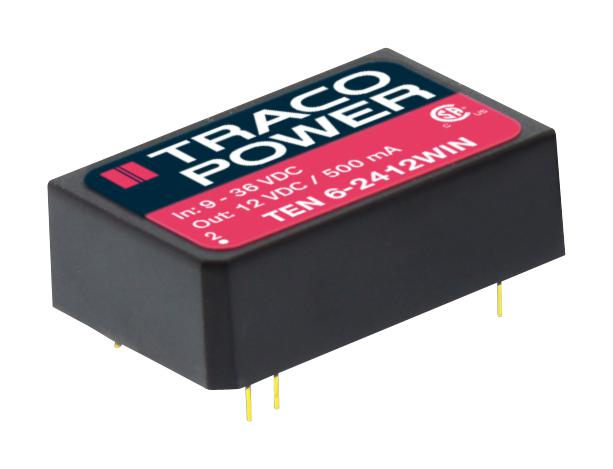 TEN 6-2413WIN DC/DC CONVERTER, 1 O/P, 0.4A, 15V TRACO POWER