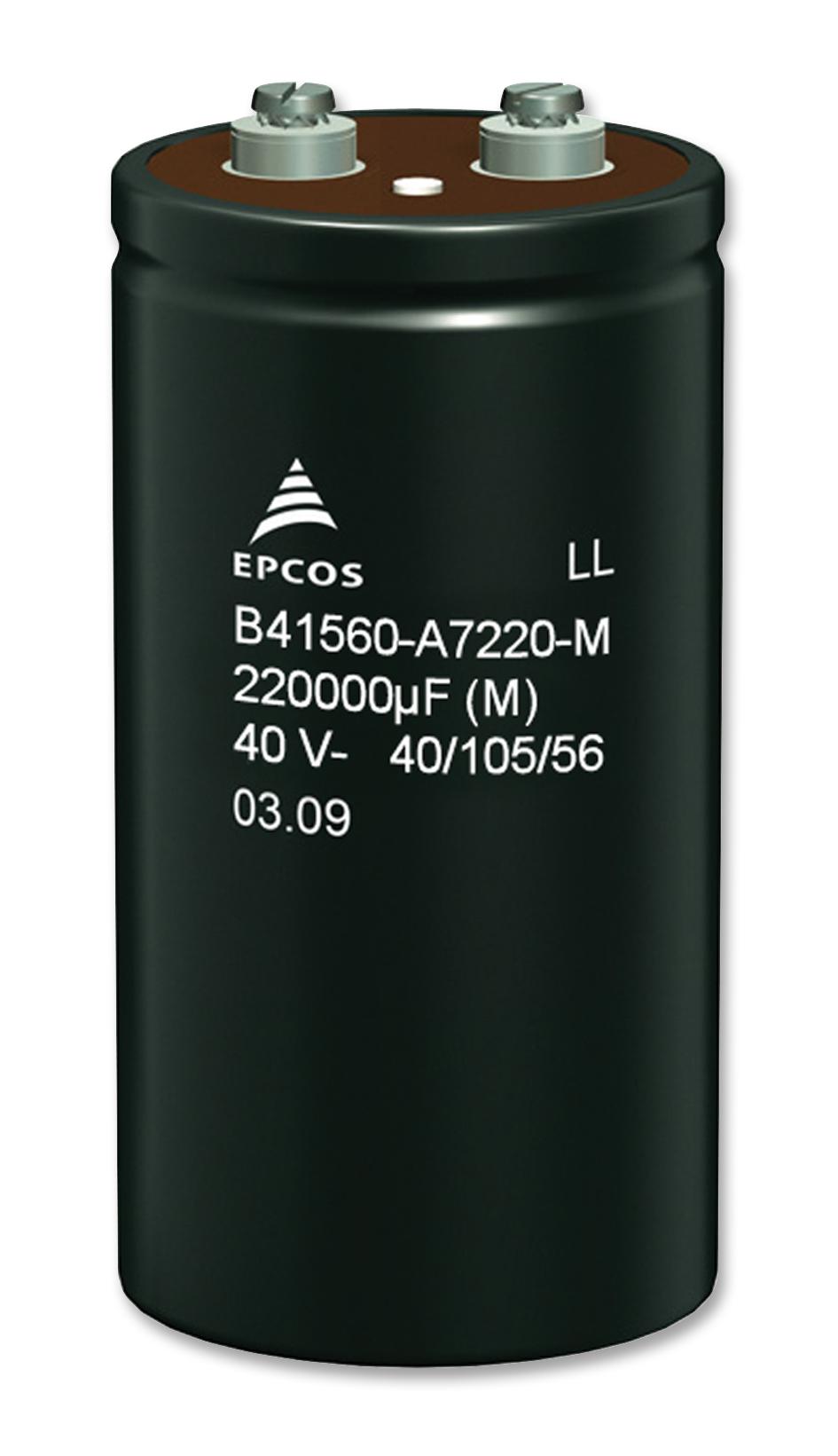 B41560A9229M000 CAP, 22000UF, 100V, ALU ELEC, SCREW EPCOS