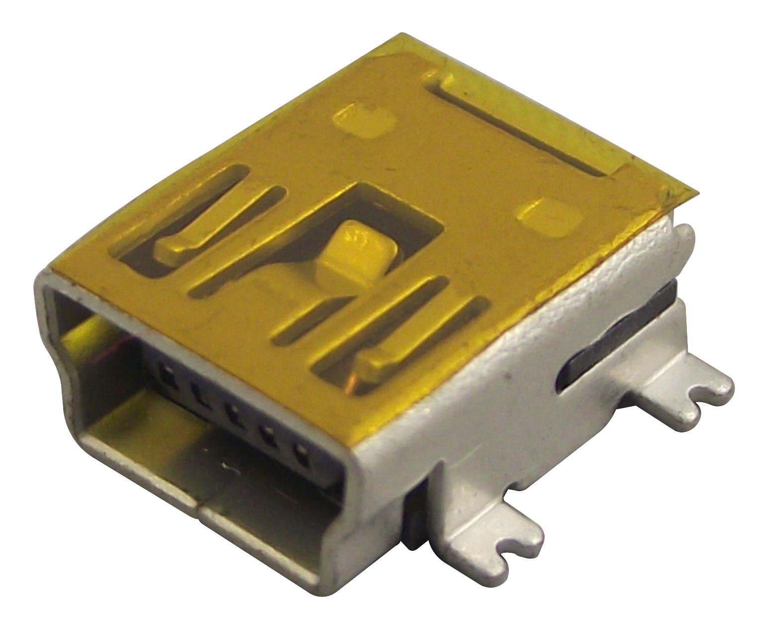 USB2066-05-RBHM-15-STB-00-00-A MINI USB, 2.0 TYPE B, RECEPTACLE, SMT GCT (GLOBAL CONNECTOR TECHNOLOGY)