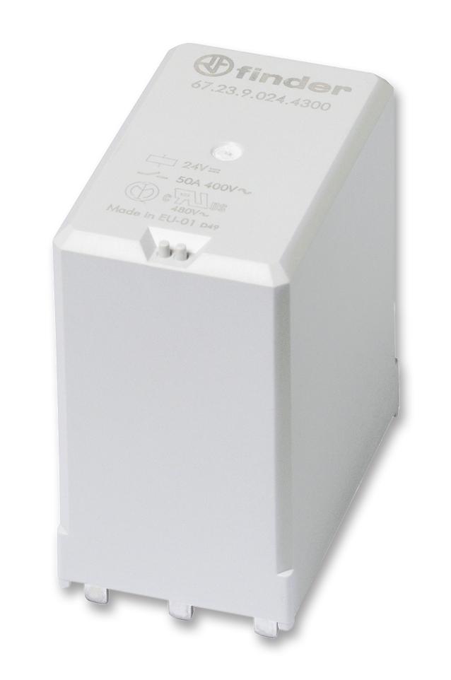 67.23.9.012.4300 RELAY, 3PST-NO, 400VAC, 50A FINDER