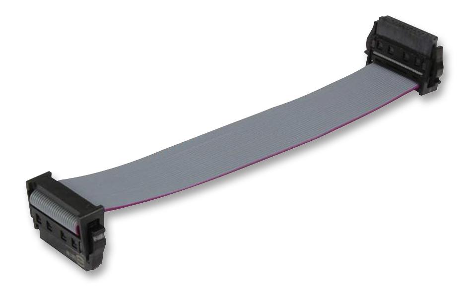 33 15 243 0500 012 RIBBON CABLE, IDC, GREY, 500MM, 32WAY HARTING