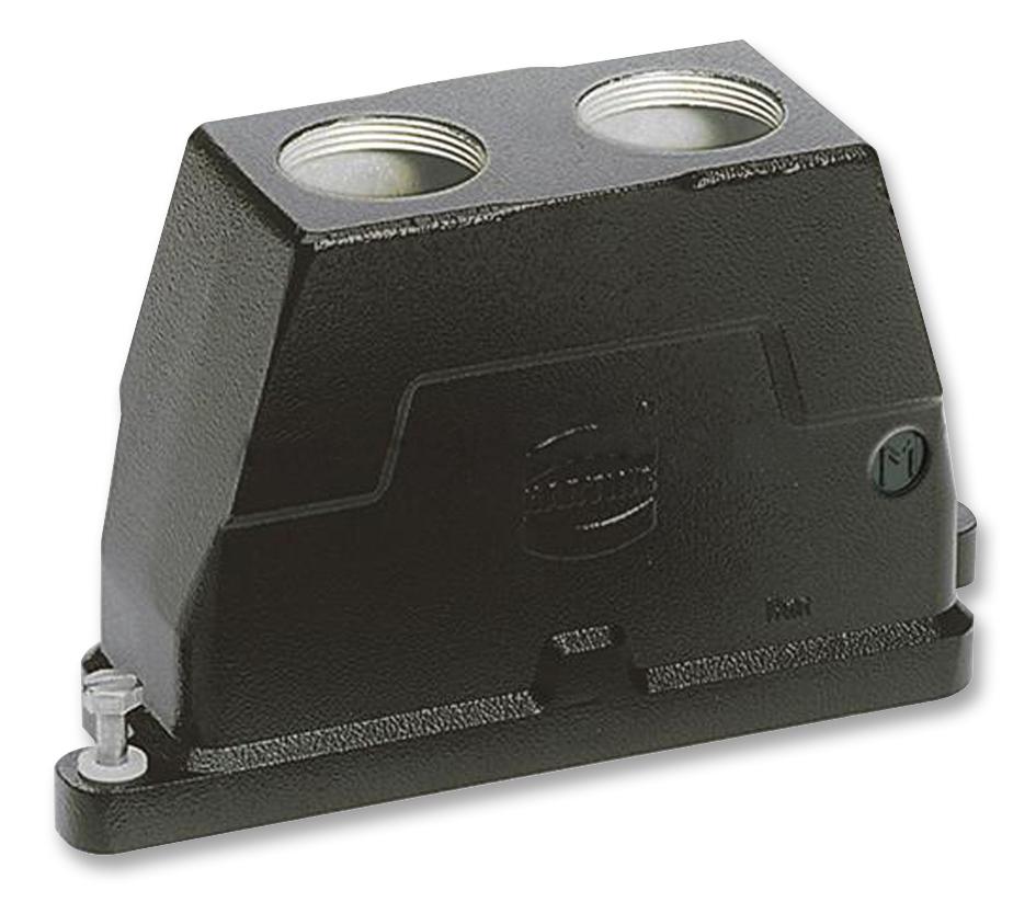 19 40 024 0432 HOOD, HPR 24B, 2 X M32, ALUMINIUM HARTING