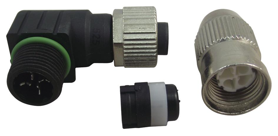 21 01 140 5091 RCPT, CIRCULAR, HARAX, M12, R/A, 4P HARTING