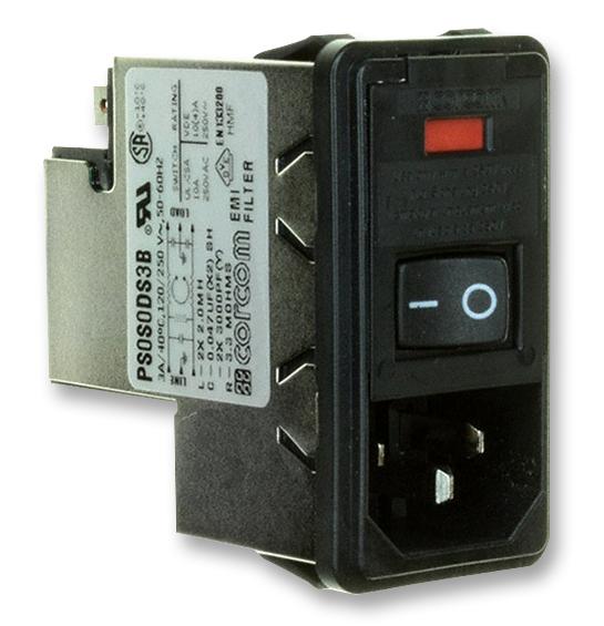 PS0SXDH3A FILTER, INLET, IEC, DUAL FUSE, 3A CORCOM - TE CONNECTIVITY