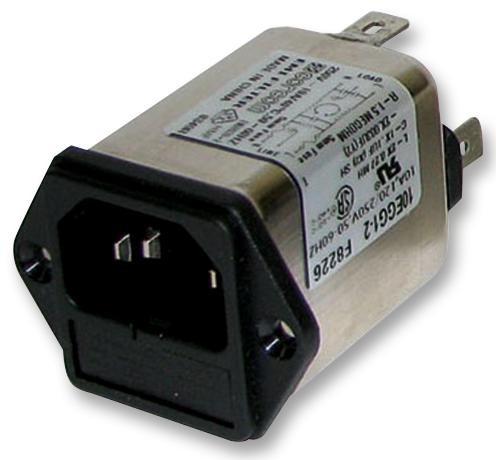 3EGG1-1 FILTER, INLET, IEC, 3A, 250V AC CORCOM - TE CONNECTIVITY