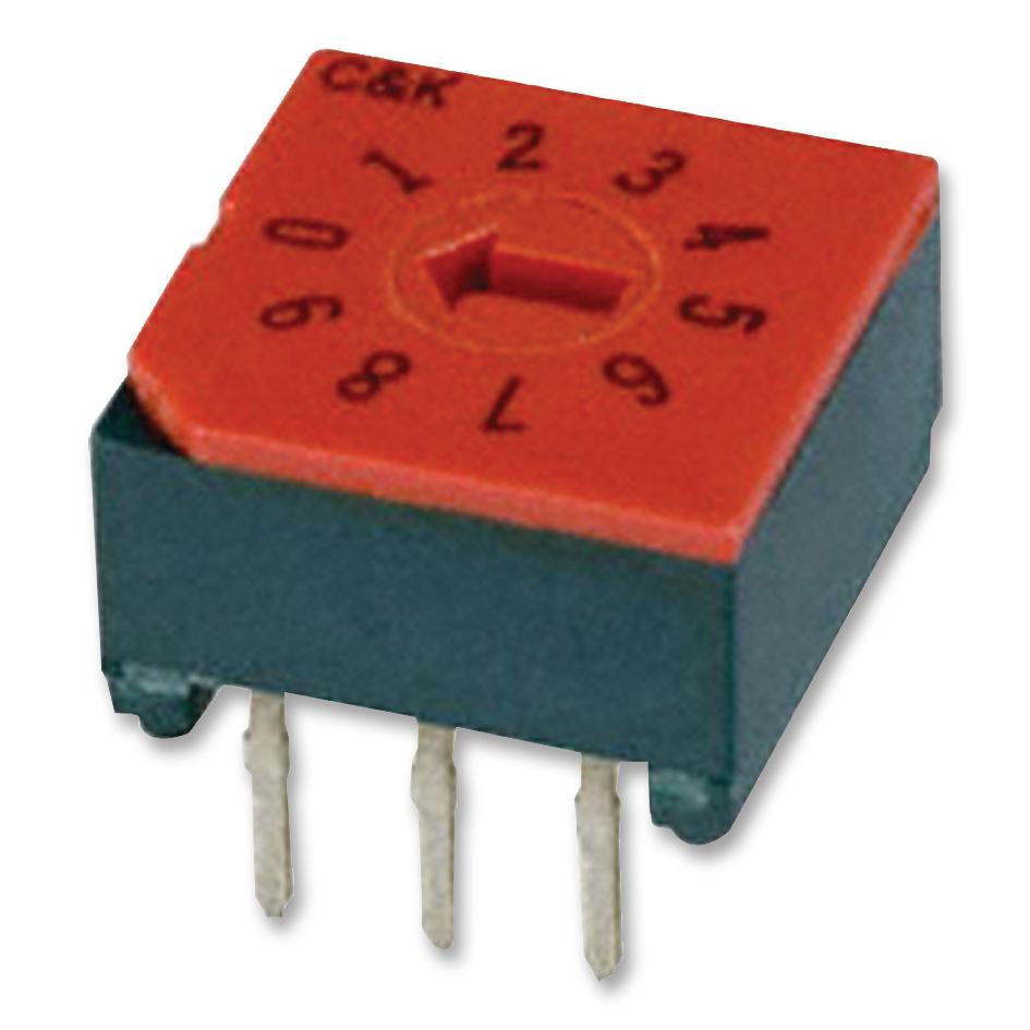 CRD10RM0CB SWITCH, 10POS, BCD, 0.4VA, 20V, THT C&K COMPONENTS