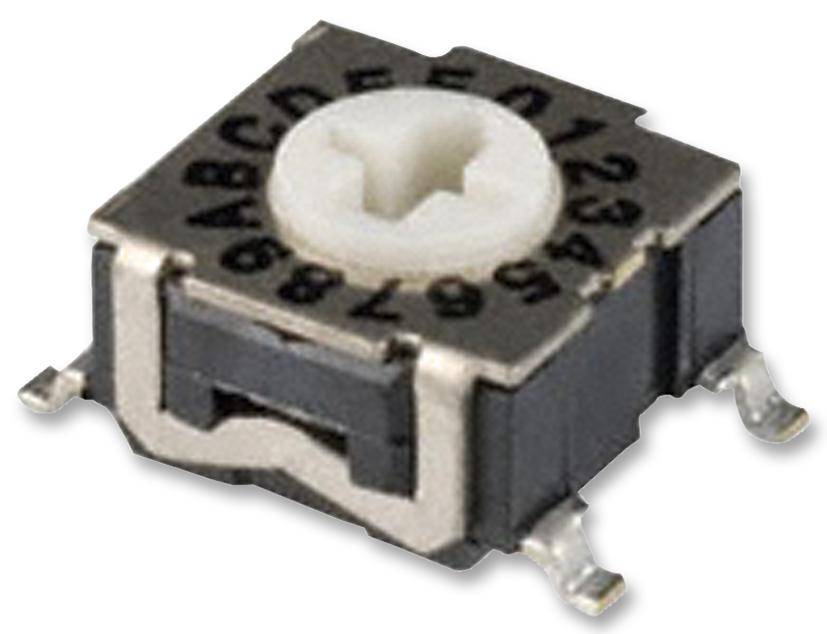 RTE1600G44 SWITCH, HEX, 0.1A, 30VDC, DIP C&K COMPONENTS
