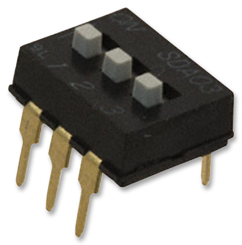 SDA03H1BD SWITCH, RAISED, 3 WAY, THT C&K COMPONENTS