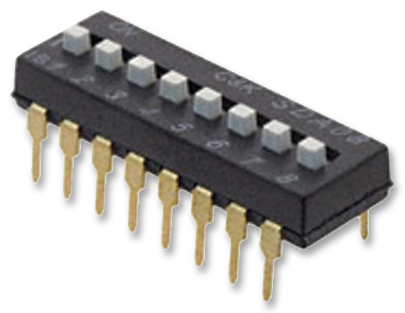 SDA08H1BD SWITCH, RAISED, 8 WAY, THT C&K COMPONENTS