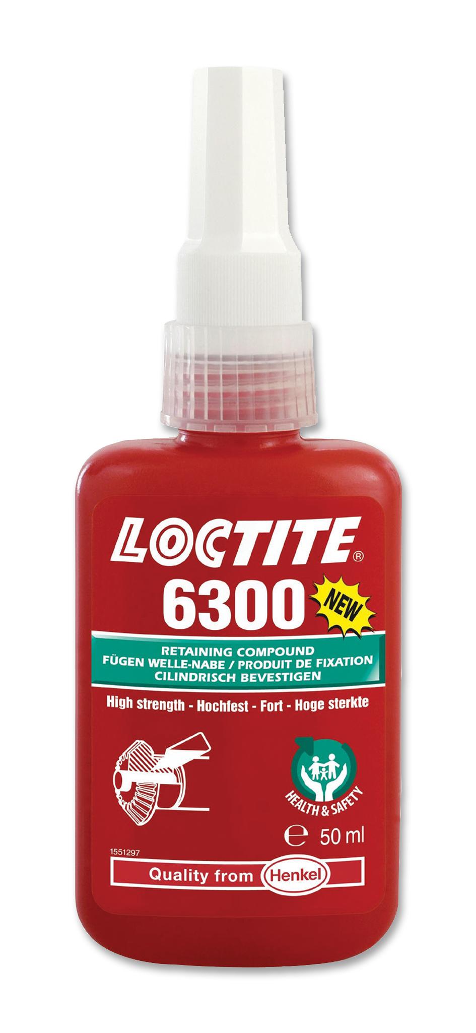 6300, 50ML LOCTITE 6300 BOTTLE, 50ML, GREEN LOCTITE