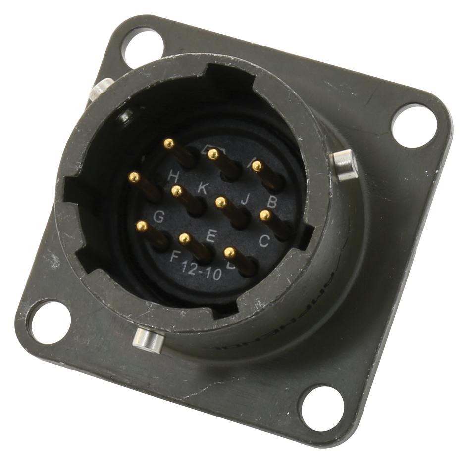 PT02E12-10P CIRCULAR, RECEPTACLE, 12-10, BOX AMPHENOL INDUSTRIAL