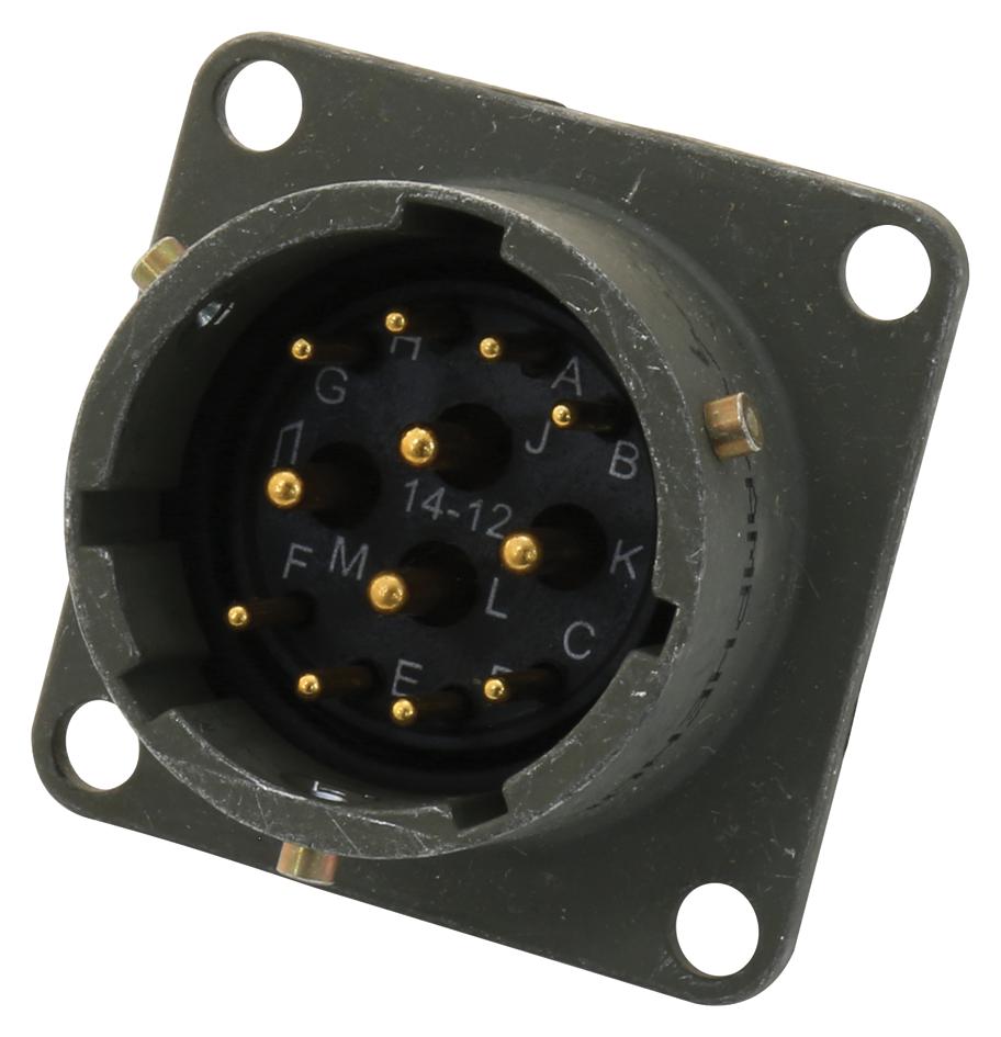 PT02E14-12P CIRCULAR, RECEPTACLE, 14-12, BOX AMPHENOL INDUSTRIAL