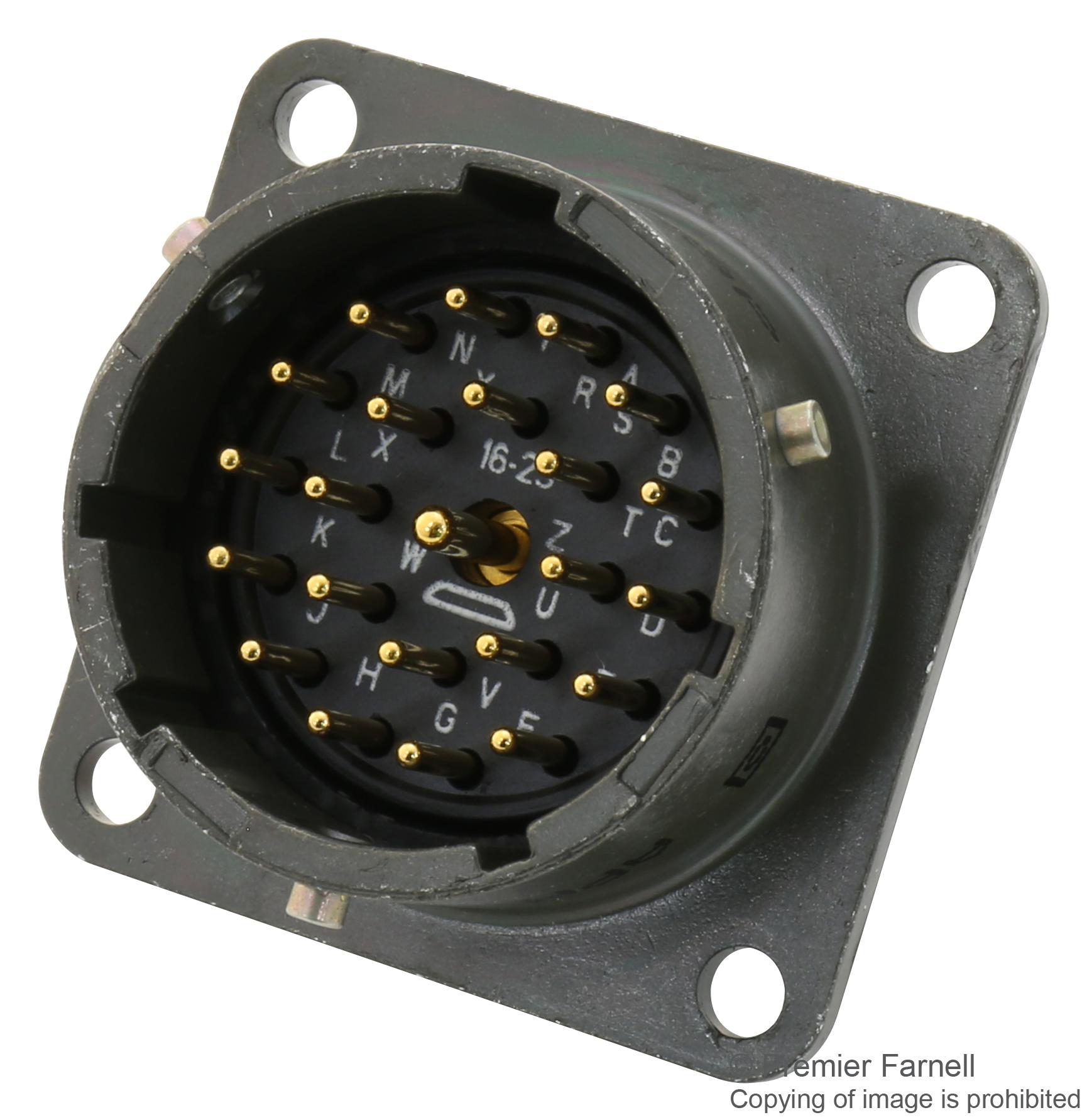 PT02E16-23P CIRCULAR, RECEPTACLE, 16-23, BOX AMPHENOL INDUSTRIAL