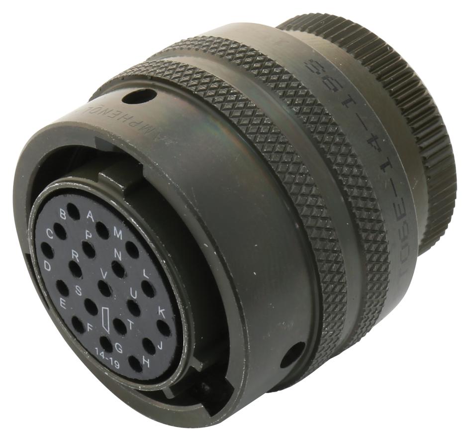 PT06E14-19S CIRCULAR CONNECTOR, PLUG, 14-19, CABLE AMPHENOL INDUSTRIAL