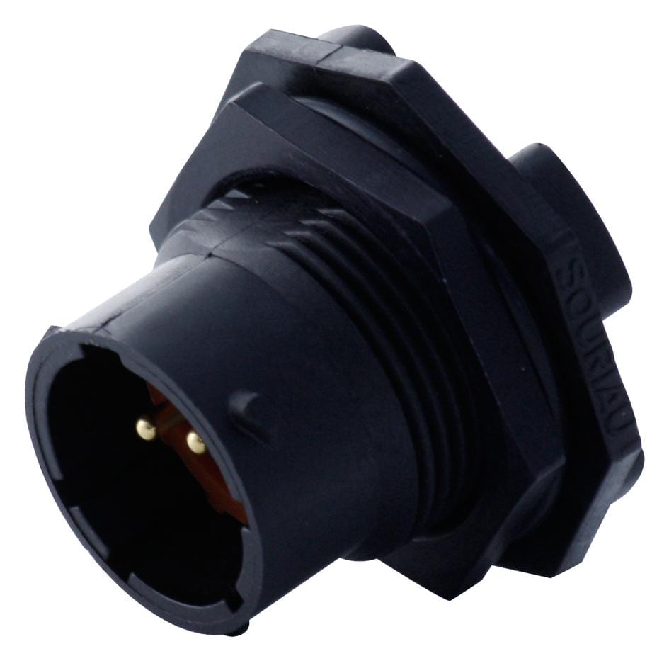 UTS712E2P CIRCULAR, RECEPTACLE, 2 WAY, JAM NUT SOURIAU-SUNBANK / EATON