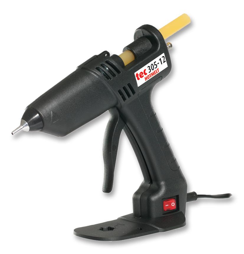 TEC305-12-UK GLUE GUN, 120-240V, 20W, 195DEG, UK PLUG POWER ADHESIVES