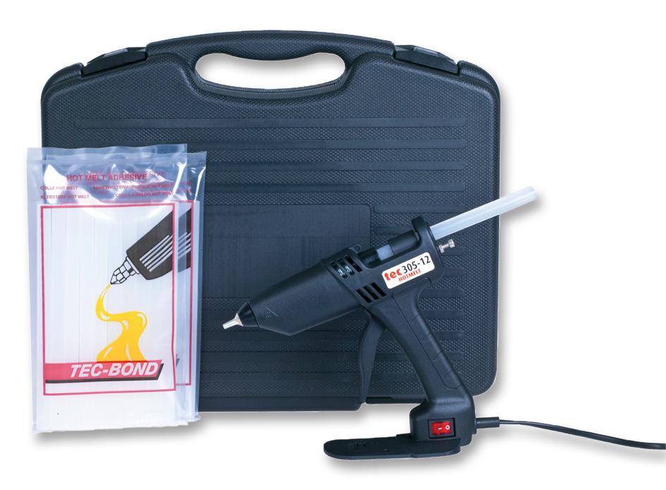 TEC305-12-KIT-UK KIT, GLUE GUN, 120-240V, 195DEG, UK PLUG POWER ADHESIVES