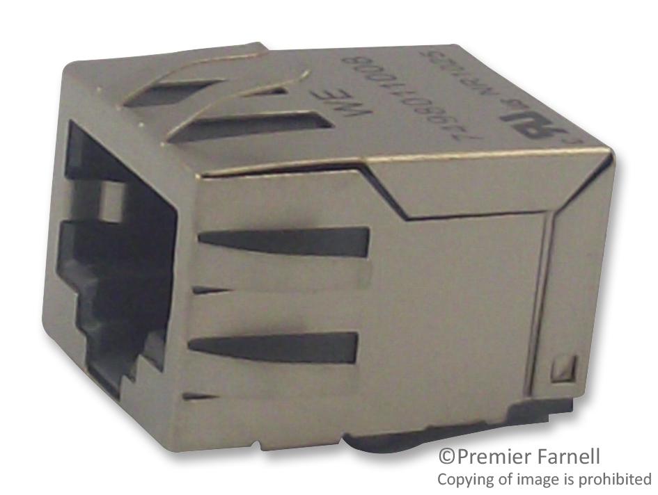 7498011008 JACK, MODULAR, RJ45, SMT, 1PORT, 8P8C WURTH ELEKTRONIK