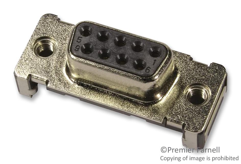 09 55 215 6611 741 D SUB, RECEPTACLE, SMT, M3, 15WAY, REEL HARTING