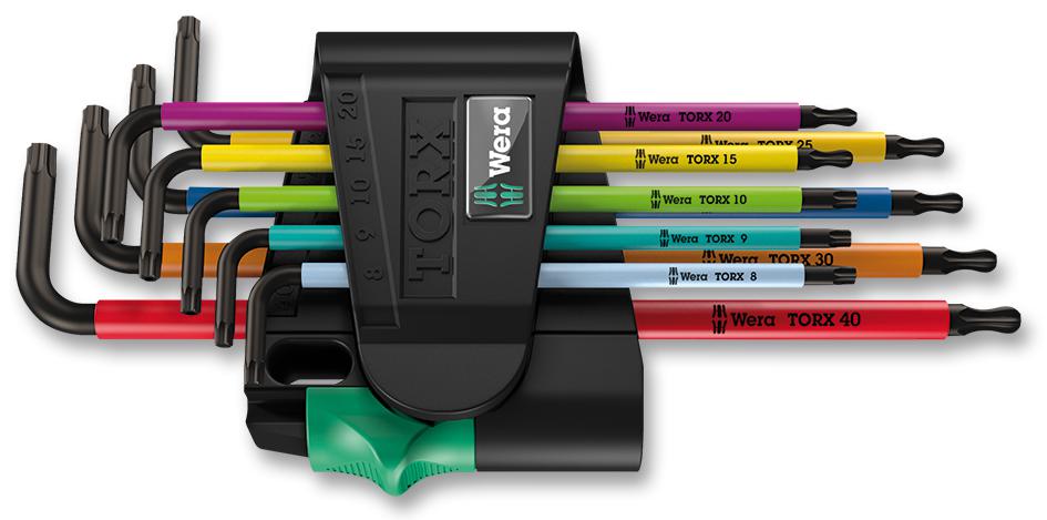 05073599001 TORX SET, L-KEY, 9PC WERA