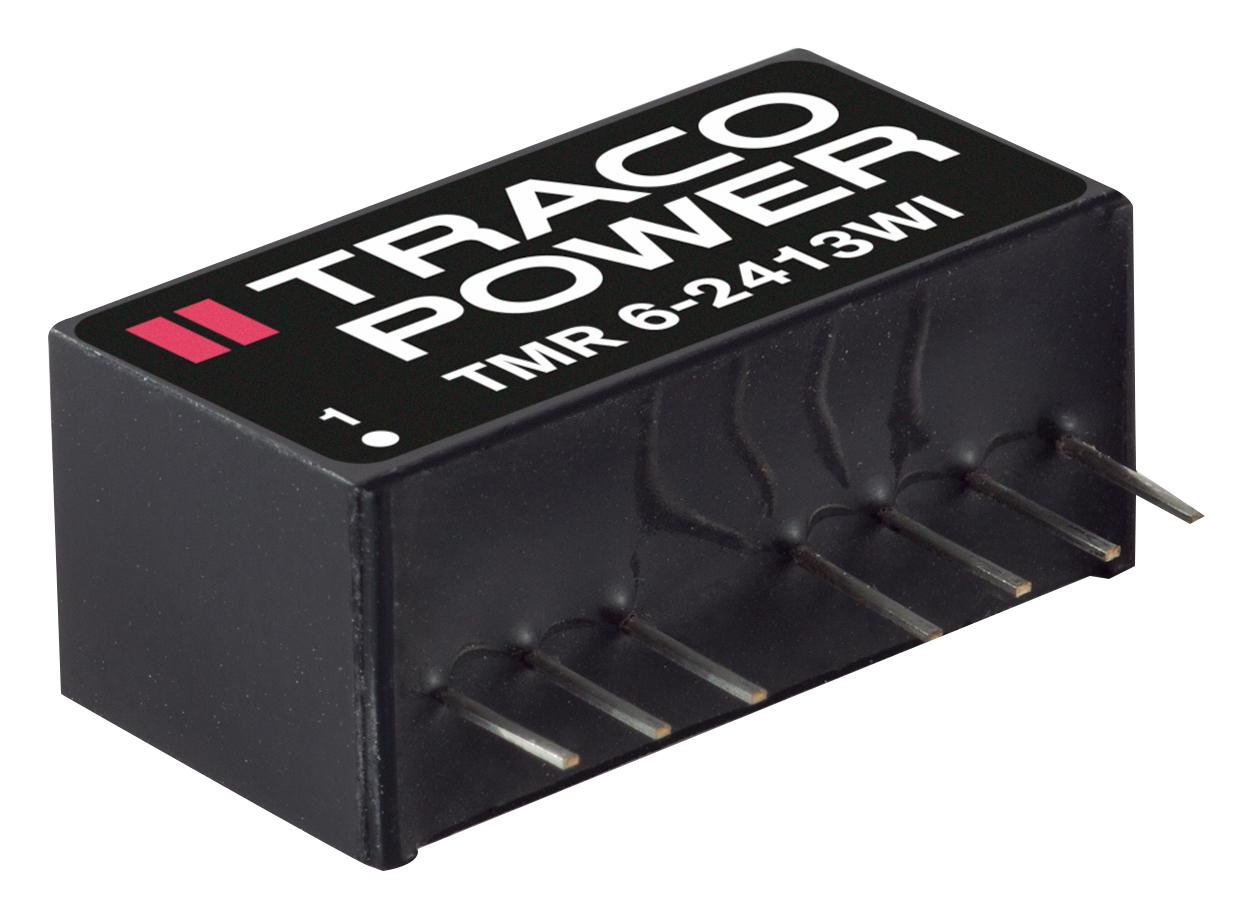 TMR 6-2422WI DC/DC CONVERTER, 6W, +/-12V, +/-0.25A TRACO POWER