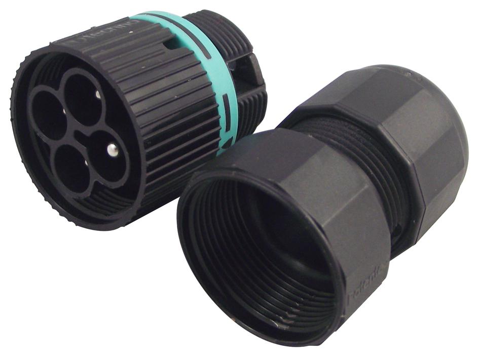 THB.387.A4A CIRCULAR CONNECTOR, PLUG, 4 WAY, CABLE HYLEC