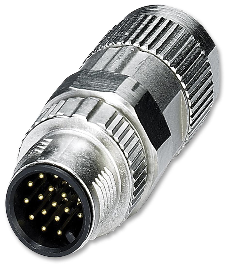 SACC-MS-17PCON SCO CIRCULAR CONN, PLUG, 17 WAY, M12, CABLE PHOENIX CONTACT