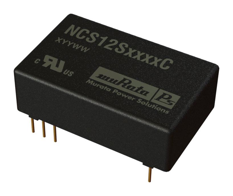 NCS12S1212C DC/DC CONVERTER, 12W, 12V, 1A MURATA POWER SOLUTIONS