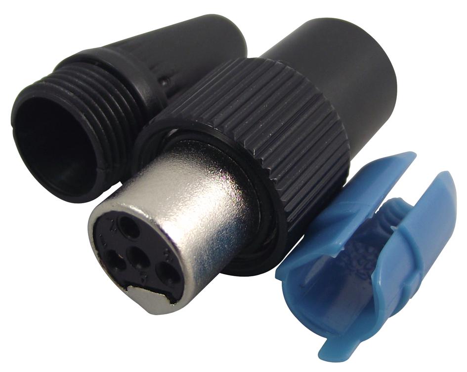 RT4FCT-B CONNECTOR, XLR, SOCKET, 4POS, CABLE REAN