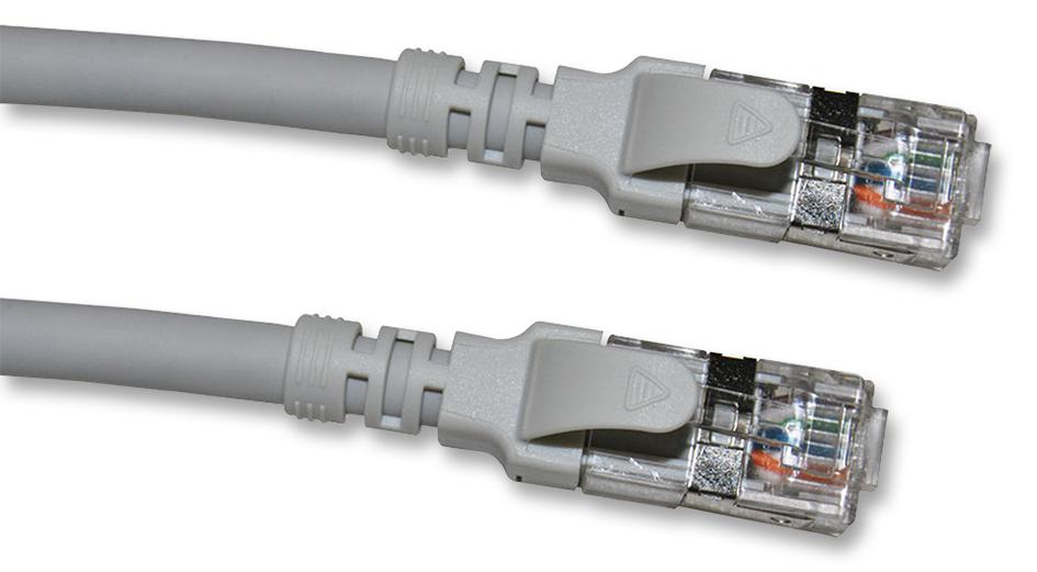 2996AS-10GY PATCH LEAD, CAT6A, GREY, 10M VIDEK